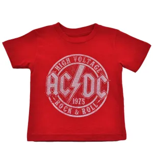 ACDC - High Voltage Toddler Tee, Heather Red