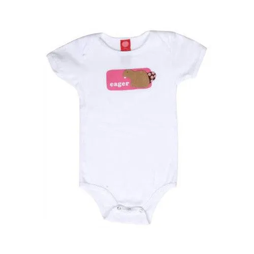 b.delicious - Eager Beaver Infant One Piece, White