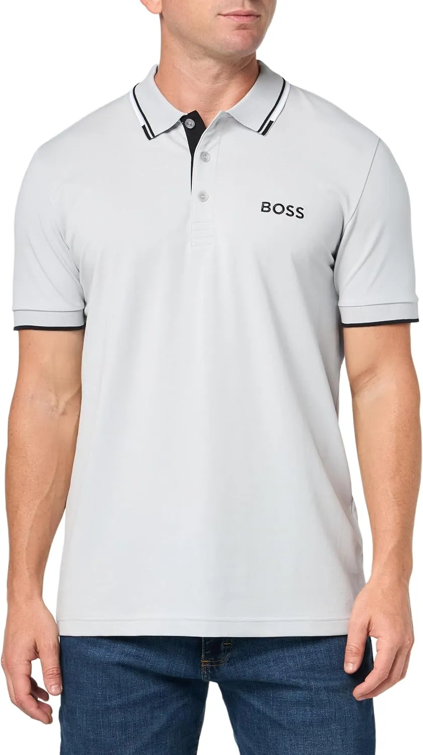 BOSS Men's Paddy Pro Stretch Pique Polo Shirt