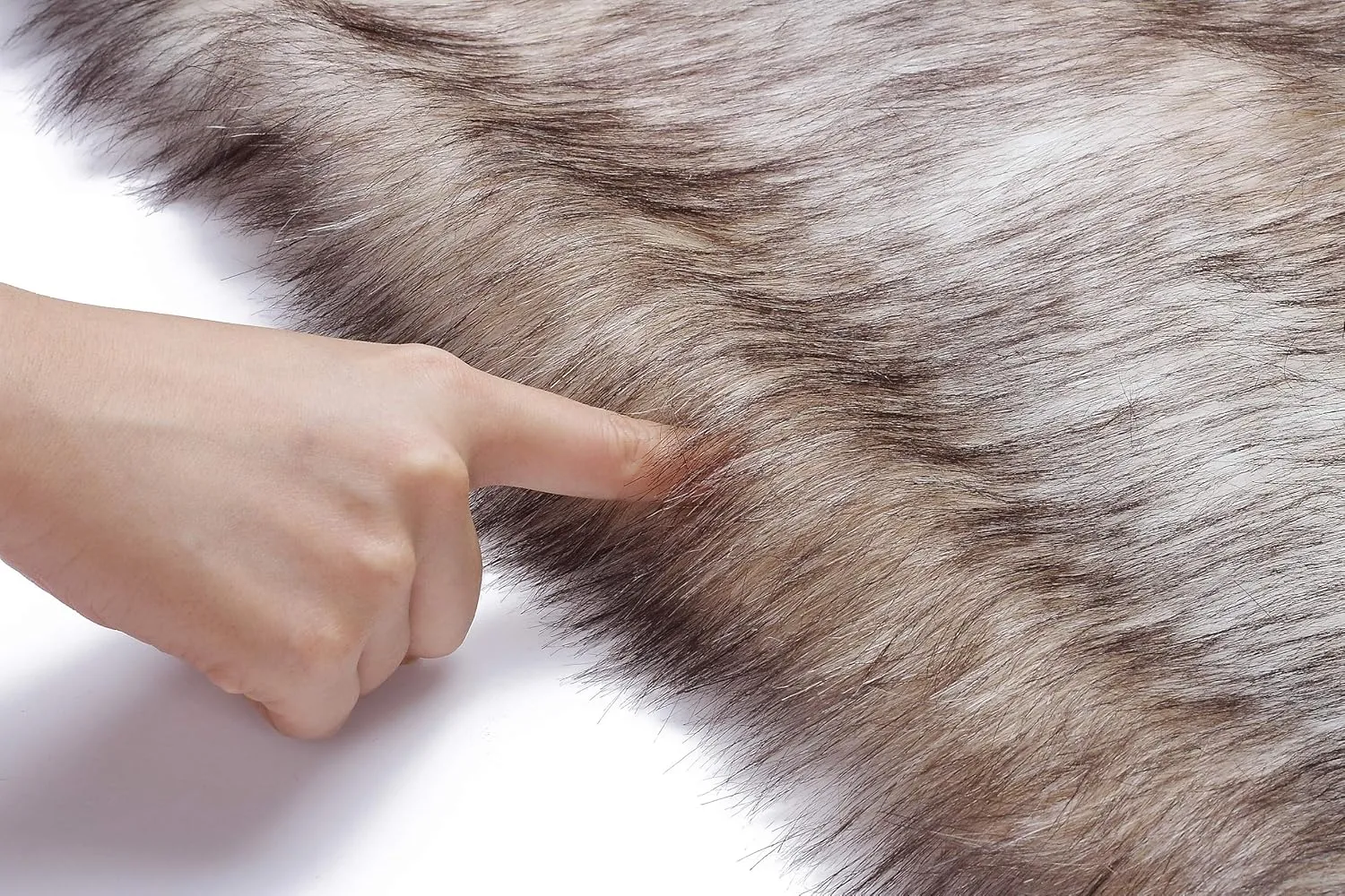 Caracilia Women Luxury Faux Fur Coat Jackets Wrap Cape Shawl for Wedding Party
