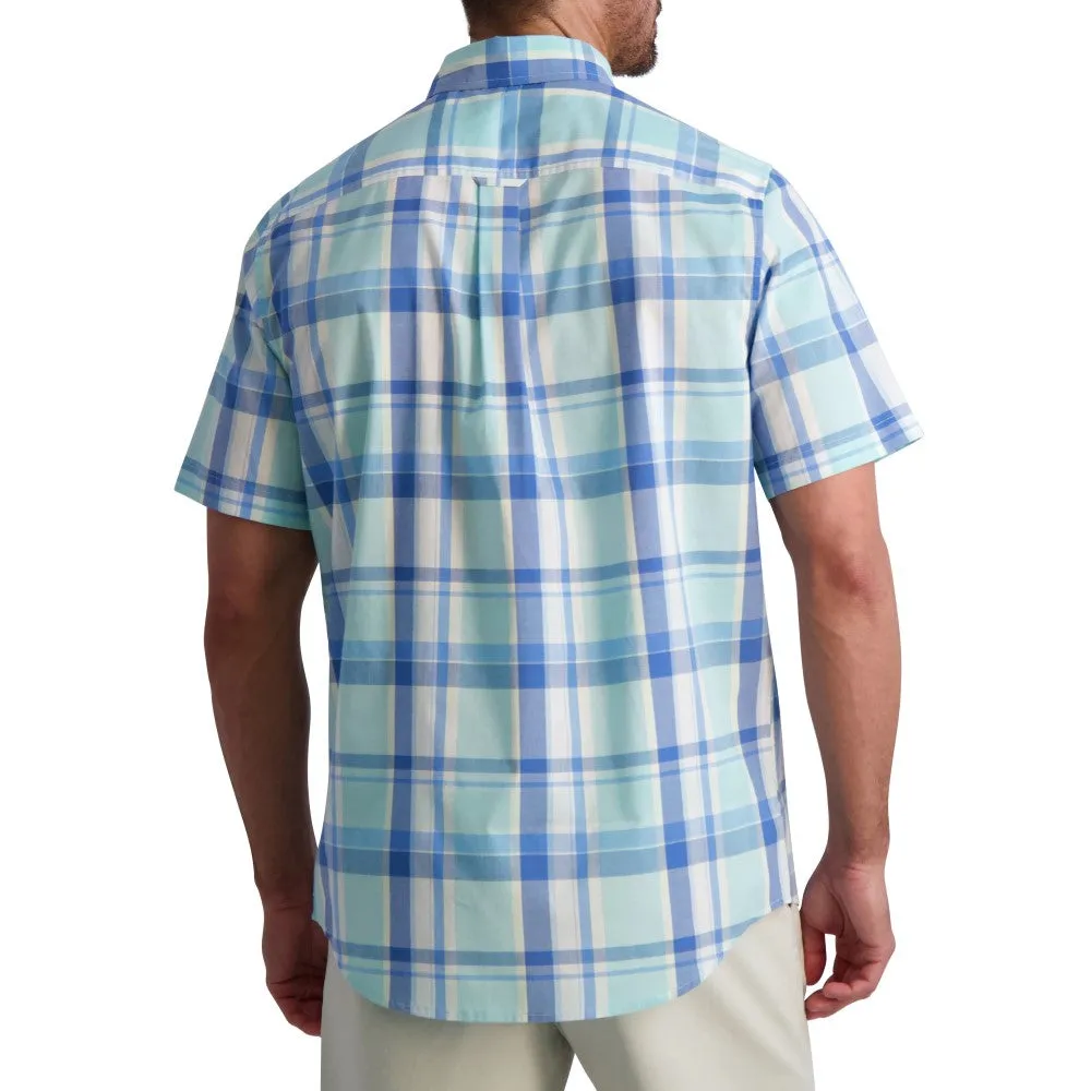 Chaps Mens Easy Care Poplin Short Sleeve Button Down Shirt