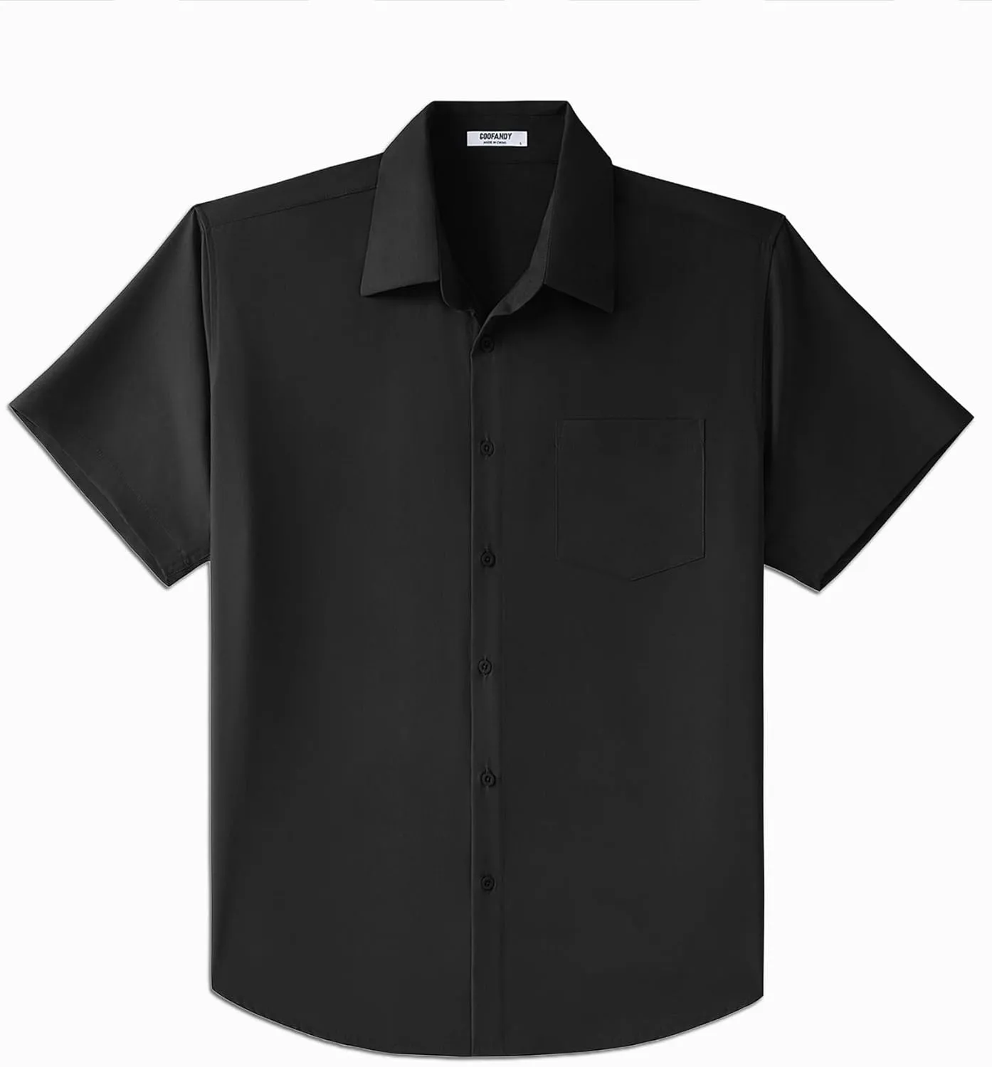COOFANDY Big & Tall Dress Shirts for Men Short Sleeve Button Down Casual Shirts