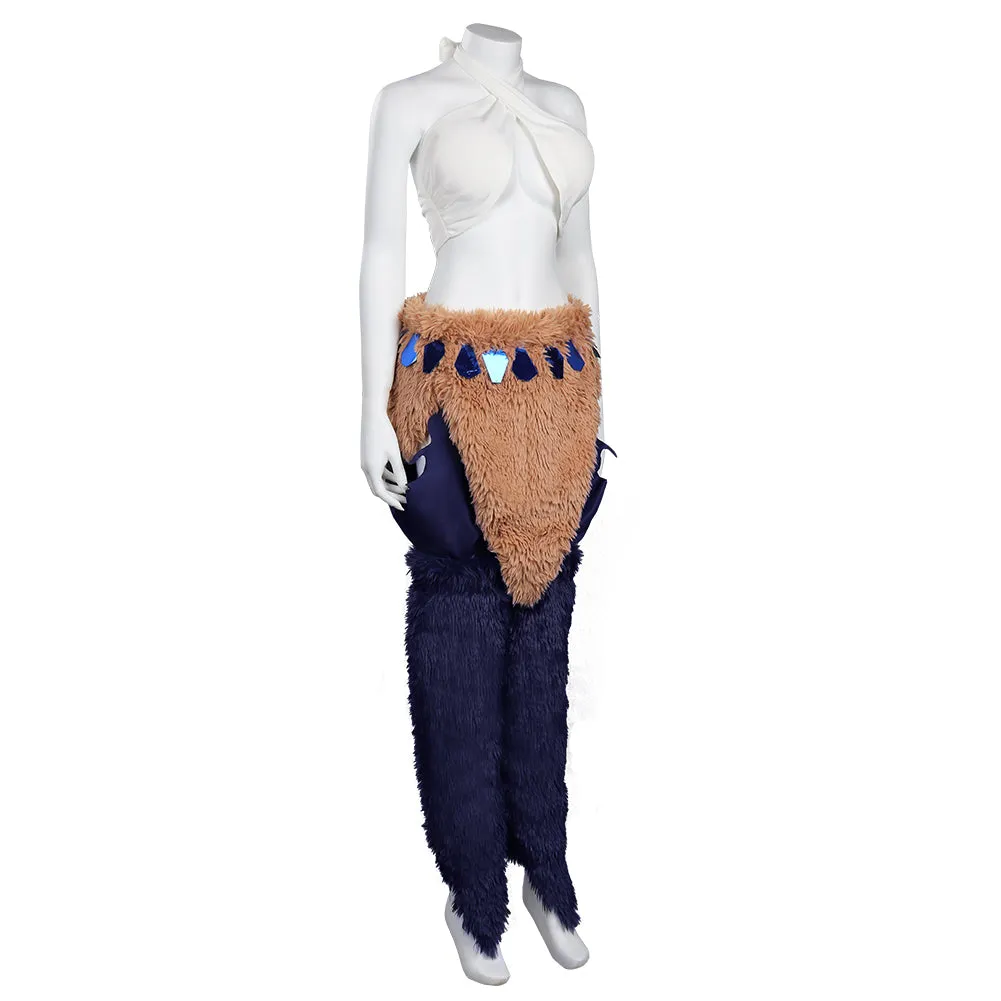 Hashibira Inosuke Outfits Female Halloween Carnival Suit Cosplay Costume