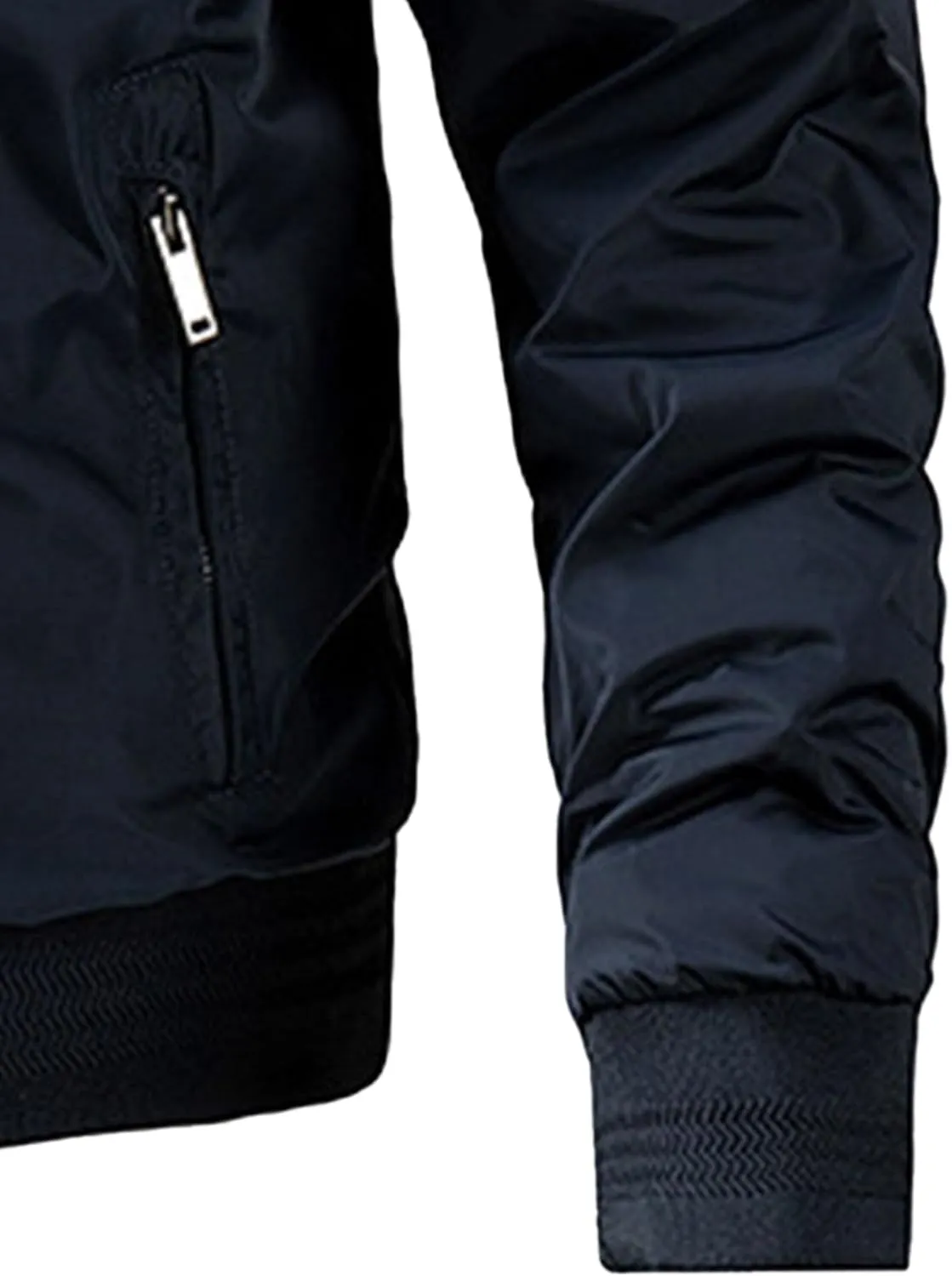 JEsilunmaMY Men's Outdoor Cotton Bomber Jacket Full Zip Windproof Windbreaker Military Jackets Warm Winter Padded Coats