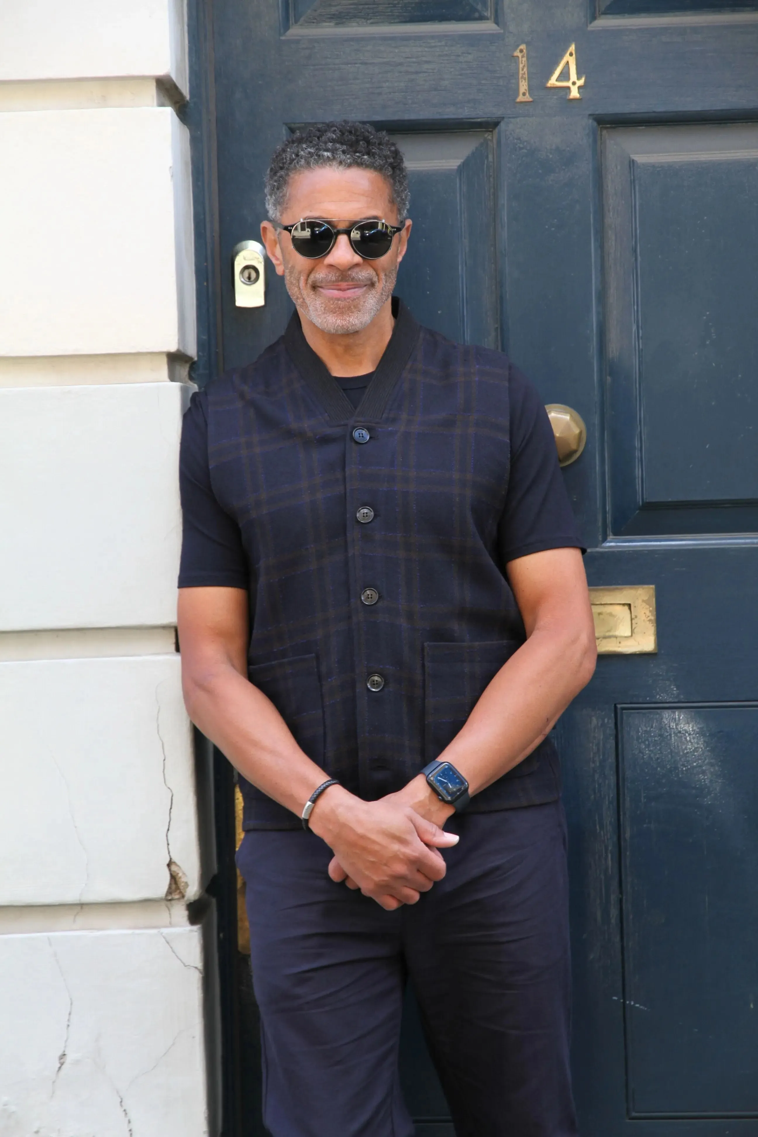 Liddy Waistcoat - Navy Check