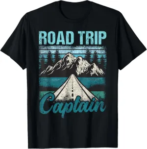 Mountain Road Trip Captain Winter Travel Adventure T-Shirt