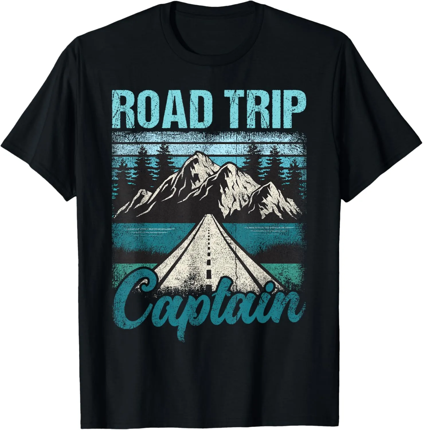 Mountain Road Trip Captain Winter Travel Adventure T-Shirt