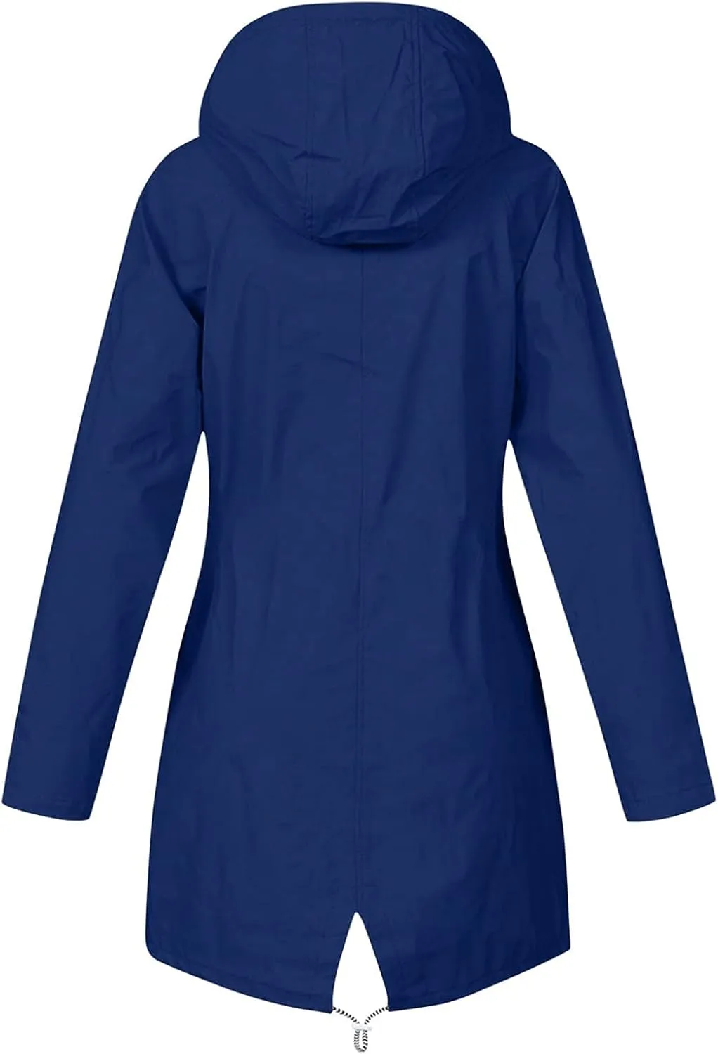 Rain Coats for Women Plus Size Waterproof Hoodie Jacket Windproof Windbreaker Lightweight Raincoat Drawstring Pockets